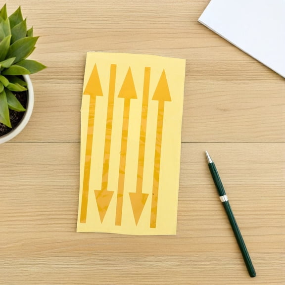 Milisten 5pcs Reflective Mailbox Stickers Yellow PVC for Outdoor Use and Postal