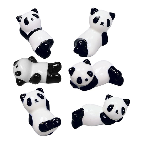 Milisten 6-Pack Black Chopstick Rests Holders Stands for Kids and Adults, Tableware Accessory