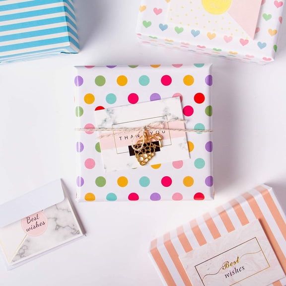 Milisten  6 Sheets Wedding Gift Paper Christmas Wrapping Roll Ideas DIY Craft