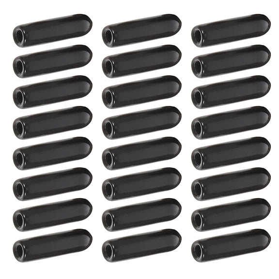 Milisten 600Pcs Durable PVC Bolt End Caps Black for Protection and Professional Hardware Finish