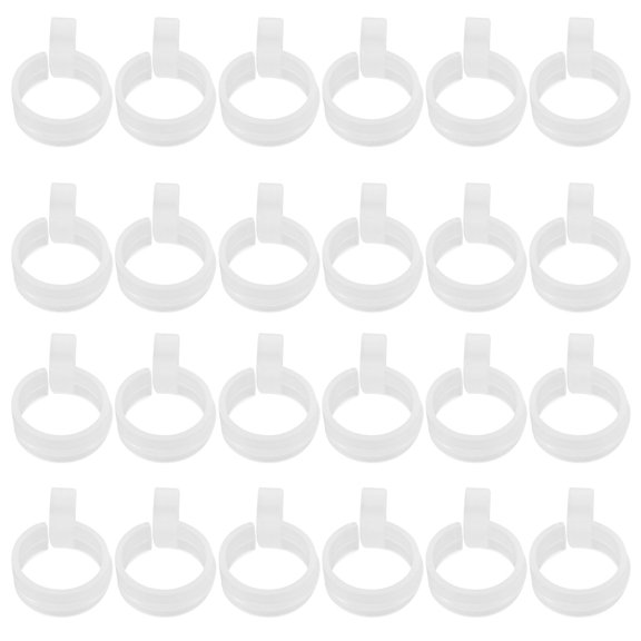 Milisten 60Pcs Clothes Drying Rack Hooks Transparent Plastic Clips for Outdoor Use