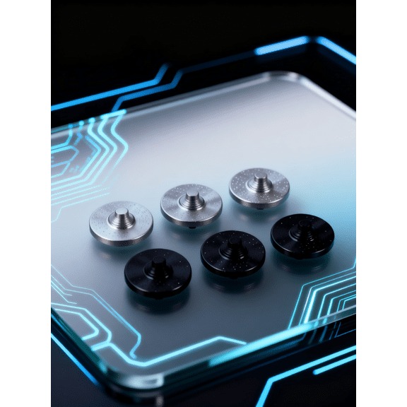 Milisten Aluminum Alloy White Camera Shutter Release Button 6 Pieces