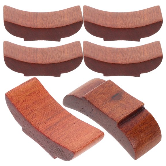 Milisten 6-Piece Brown Wooden Chopstick Holder, Pine Tableware Rest, Kitchen Utensil Storage Rack for Home Dining