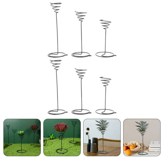 Milisten 6Pcs Environment Protection Air Plants Holder for Home Use 6.7x2.9x2.9in