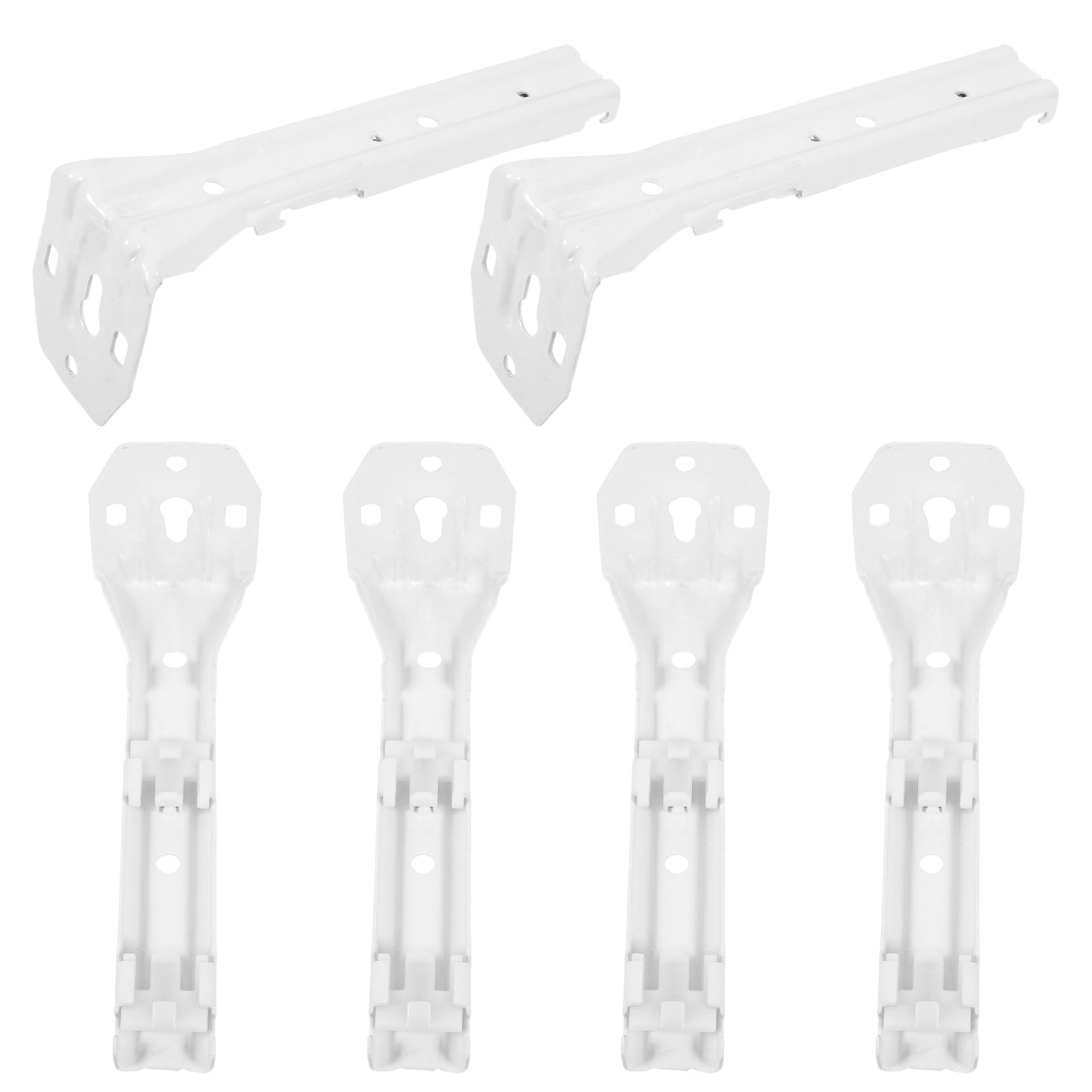 Milisten Curtain Track Install Code Bracket Metal White 6Pcs 5X1.9X1 ...