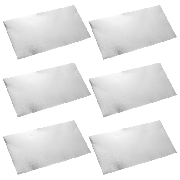 Milisten 6Pcs Plated Silver Aluminum Metal Sheet for Hobby Projects Model Making and Fabrication
