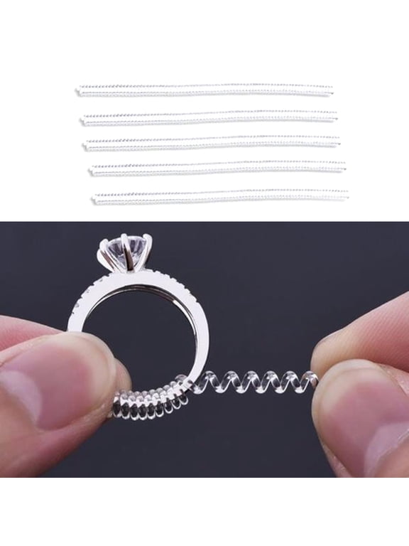 6 Pieces Invisible Ring Sizers Size Reducer Comfortable and Easy to Apply for Finger Fit Adjustment
