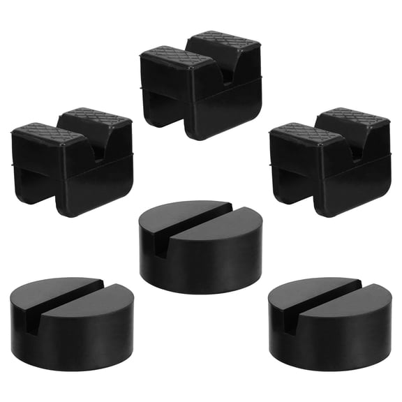 Milisten 6-Pack Universal Rubber Pinch Weld Jack Pads Anti- Frame Rail Protector Blocks for Vehicle Lifting