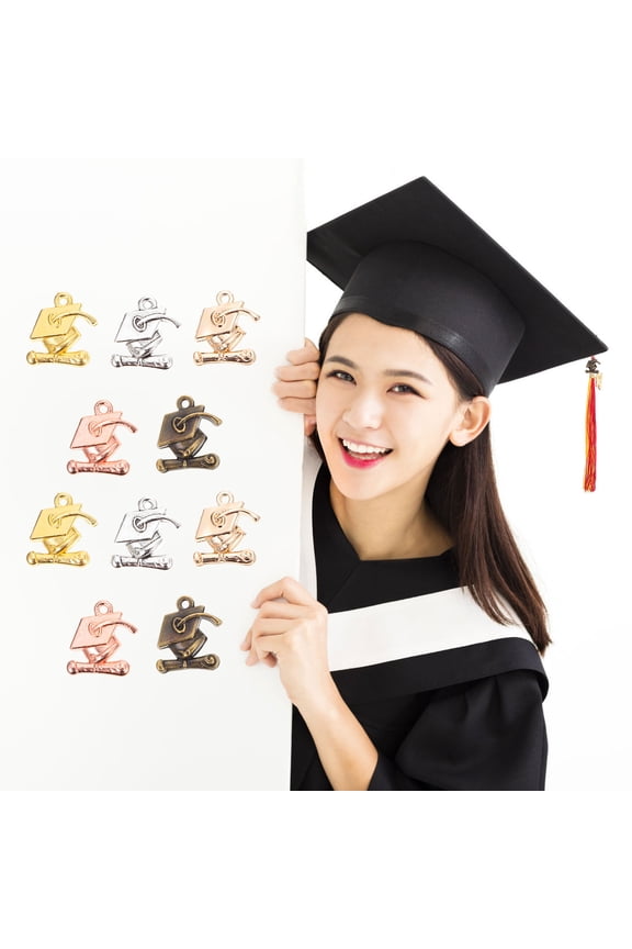 70Pcs Graduation Charms Pendant Assorted Color Fashion Design for Dance Party Cosplay Party Special Occasions