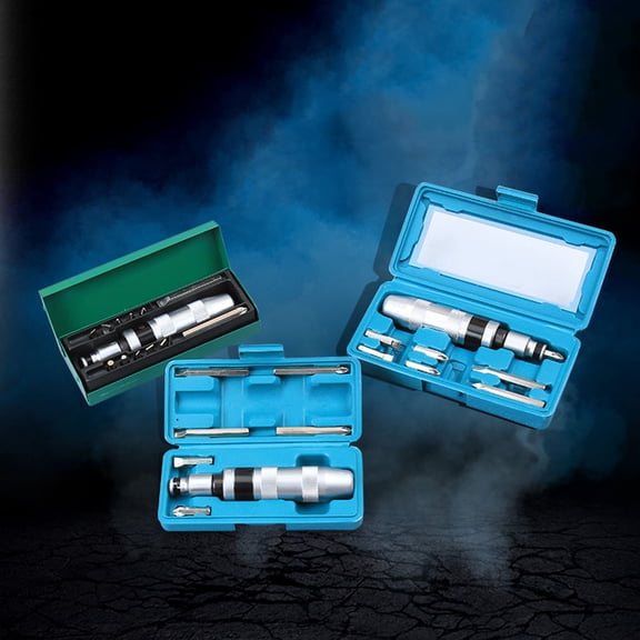 Milisten 7-Piece Impact Driver Set with Green Non- Handle for Home Use and Bolt Driving