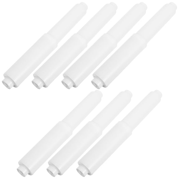 Milisten Spring Loaded Toilet Paper Roller White for Bathroom Space Saving 7Pcs