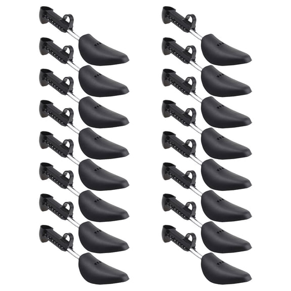 Milisten 8Pairs Lightweight Plastic Shoe Tree for Adjustable Shoe Shape Support and Storage