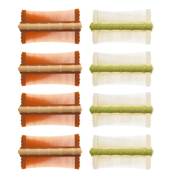 Milisten Double-Sided Fine Tooth Hair Combs, Assorted Colors, Anti-Static Plastic Styling Combs for All Hair Types