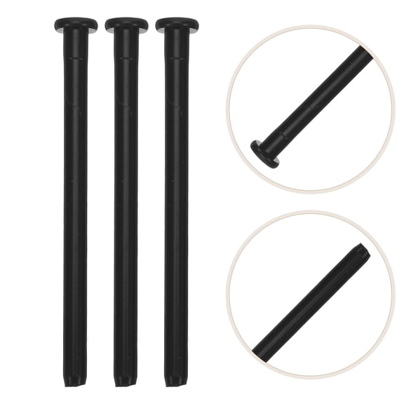 Milisten 8Pcs Black Metal Door Hinge Pins for Office and Home Doors Smooth Operation No Wobble