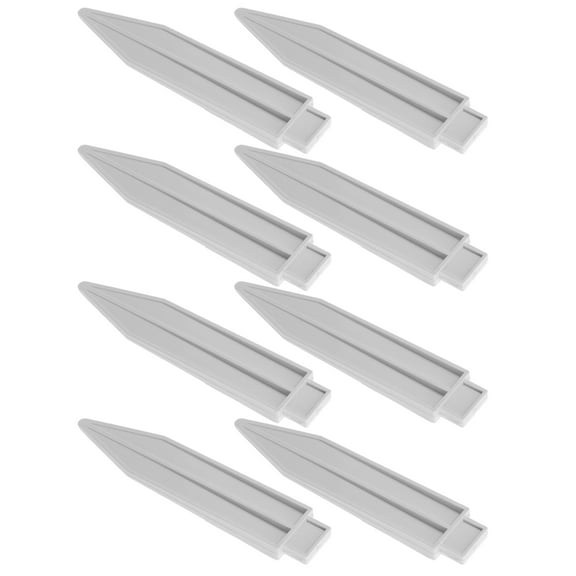Milisten 8Pcs Plastic Fence Plugs for Garden Fence Support with Simple Style and Narrow Shape