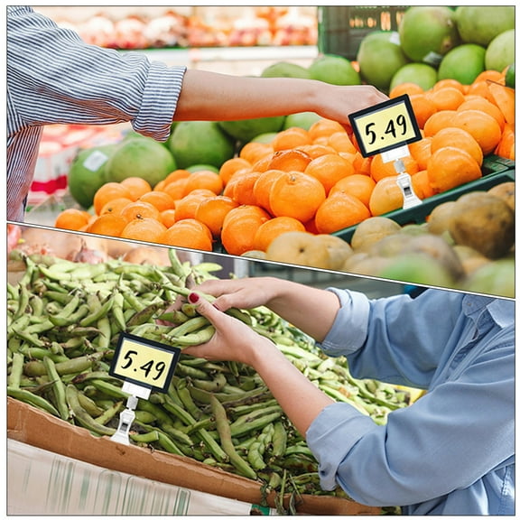 Milisten 8Pcs Practical Sign Clips for Retail Shop Easy to Clamp and Adjustable Position