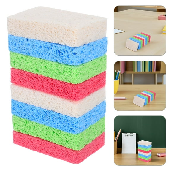 Milisten Knockdown Texture Sponge Assorted Color for Artistic Projects 8Pcs