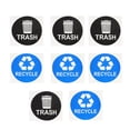 thumbnail image 1 of Milisten 8Pcs Waste Bin Sticker Recycle and Trash Stickers Square Blue PVC for Trash Can Decoration Home Use, 1 of 8