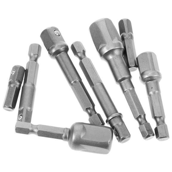 Milisten 8pcs Electric Drill Socket Adapters Set Impact Driver Accessories 1/2, 3/8, 1/4 Sockets Socket Adapter Bit Set Drill Bit Drill Bit Adapter