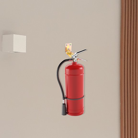 Milisten 8Pcs Fire-fighting Equipment Bracket Silver Zinc Alloy Hanger Simple Design