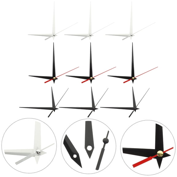 Milisten 9 Sets of Decorative Clock Hands for Crafting, Projects, Home Decor, and Family Activities