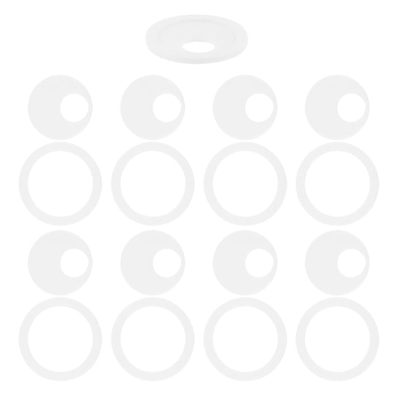 Milisten 9-Pack White Camera Privacy Covers with Slide for Laptop, Phone, Tablet - Easy to Install,