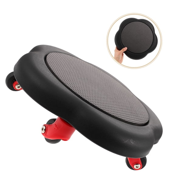 Milisten Core Exercise Roller Black Plastic Abdominal Training for Home Fitness