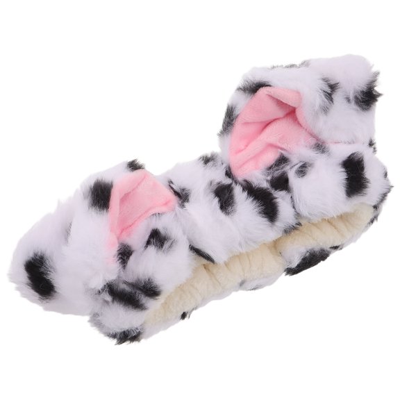 Milisten Adult Dalmatian Ear Headband with Elastic Band for Workout Parties and Themed Animal Accessory