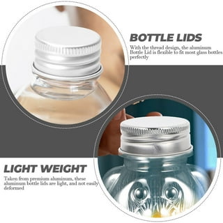 Silicone Replacement Caps For Glass Bottles - 48mm Diameter Lids For Stanpac & Libbey (2 Pack, Pink)