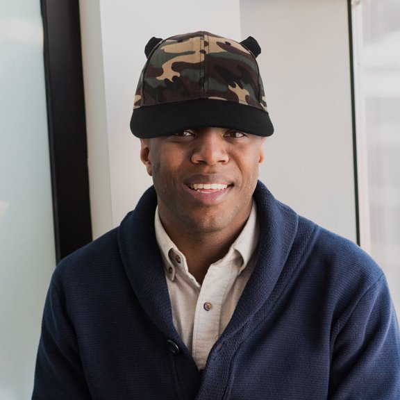 Milisten Adjustable Camouflage Baseball Hat with Horn Decoration Unisex Outdoor Sun Cap