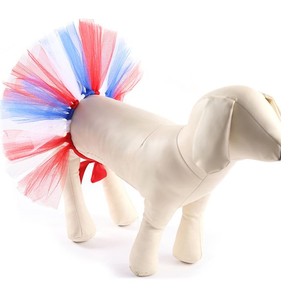 Milisten Cute Dog Dress Pet Gauze Skirt Assorted Color 1Set