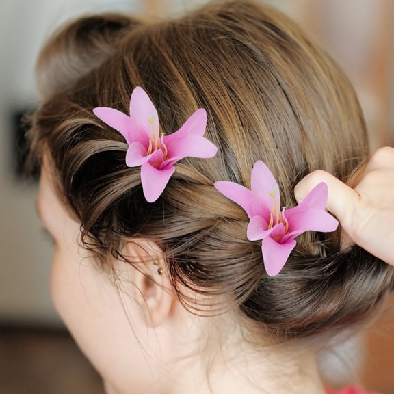 Milisten 30Pcs Decorative Fake Lily Flower Heads Assorted Color Fabric Flowers for Wedding Event Centerpieces