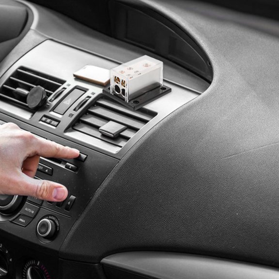 Milisten Car Audio Power Distribution Block with Negative Pole Fuse, Design and Easy Installation for Automotive Systems
