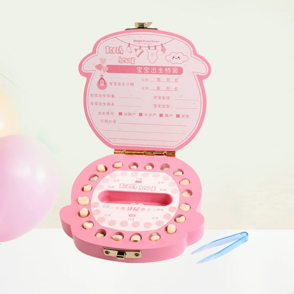 Milisten Baby Tooth Box French Milk Teeth Keepsake Child