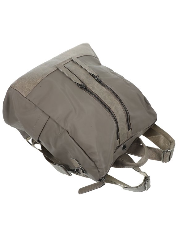 Back to School Backpack Purses for Woman Casual Nylon Grey 1Pack