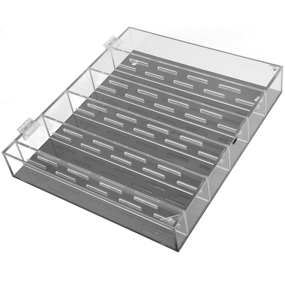 Milisten Badges Display Box Rectangular Acrylic For Home Office Use 1Pack