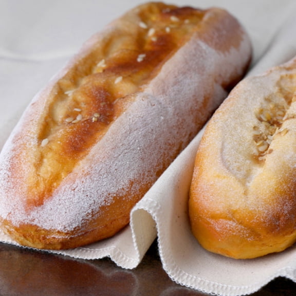 Milisten Large Beige Cotton Baking Cloth for Dough, Bread, Pastry Making, Non-Stick Bakers Cloth, Easy to Clean and