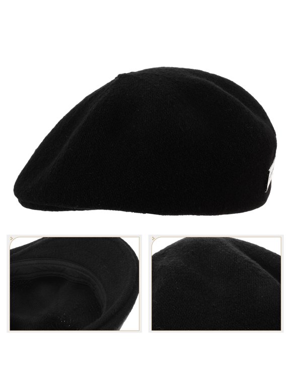 Women's Retro Vintage Beret Hat, Polyester French Style for Autumn Winter Fashion