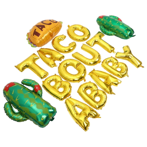 Milisten Foil Letters Balloon Set Assorted Color for Party Decoration