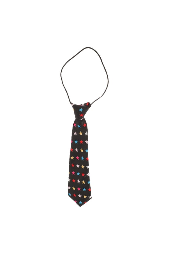 Black Adjustable Cloth Neck Tie for Boys and School Uniforms, 1 Piece