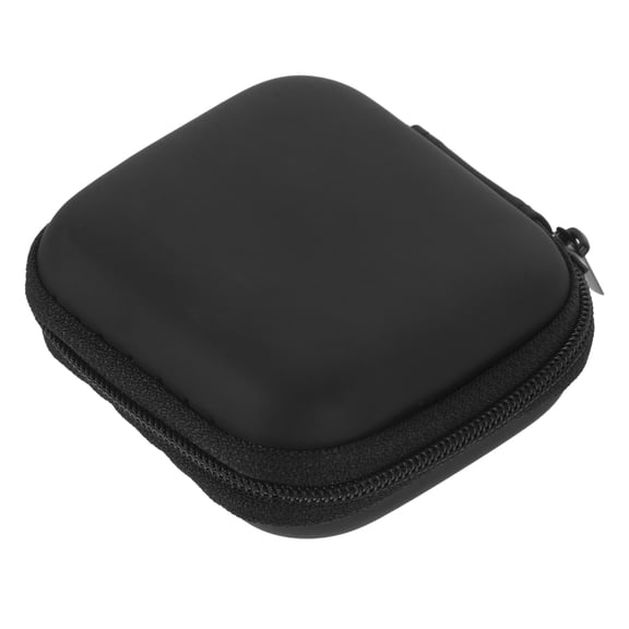 Milisten Portable Black Eva Ear Bud Case Holder for Travel Electronic Organizer Storage