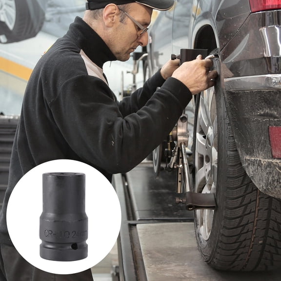 Milisten Pulley Damper Bolt Socket Black Heat Treated for Engine Use Impact Quality Steel