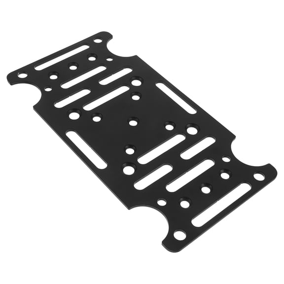 Milisten Black Metal Mailbox Mounting Board for Residential Use with Textured Slip Resistant Surface