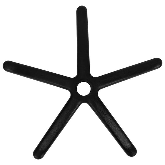 Milisten Desk Chair Base Replacement with Black Plastic Material for Office Use 1Set