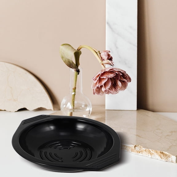 Milisten Black Thickened Pot Base Tray for Heat Resistance, Non- Kitchen Gadget with Easy Cleaning Design