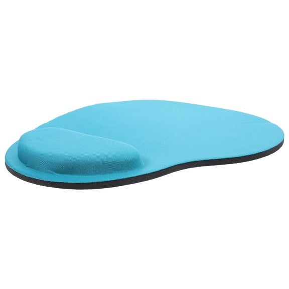 Milisten Blue Sponge Wrist Rest Mouse Mat for Office and Home Computer Use with Memory Foam Support