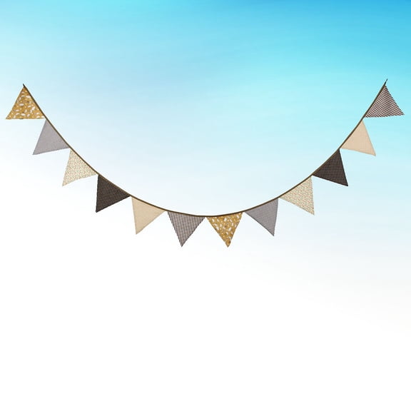 Milisten Party Decorations Multi Color Cotton Banner for Home and Events