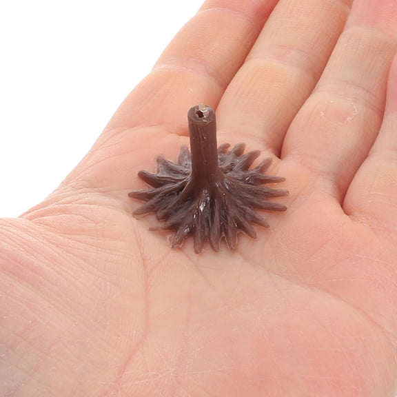 Milisten Brown Plastic Model Tree Bases for Diorama Scenery and Miniature Landscape Crafting, Easy to Assemble, 50 Pieces Set