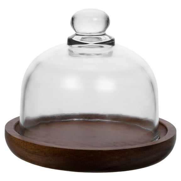 Milisten Wooden Cake Serving Plate and Candy Tray - Decorative Appetizer Platter for Parties and Events