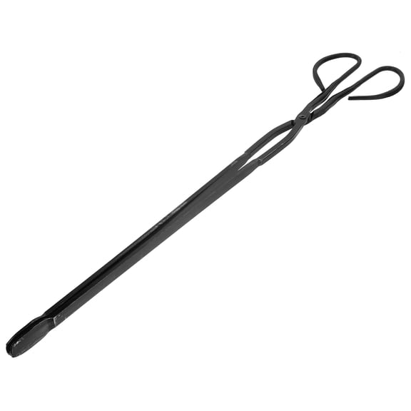 Milisten Grey Handle Fireplace Tongs for BBQ, Camping, and Outdoor Fire Pit Use